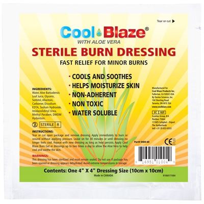 Picture of Wasip CoolBlaze Sterile Burn Dressing, 4" x 4"