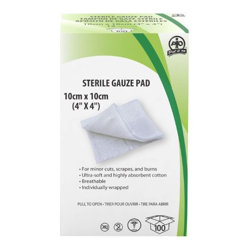 Picture of Wasip 4" x 4" Gauze Pads - 100 Pads per Pack