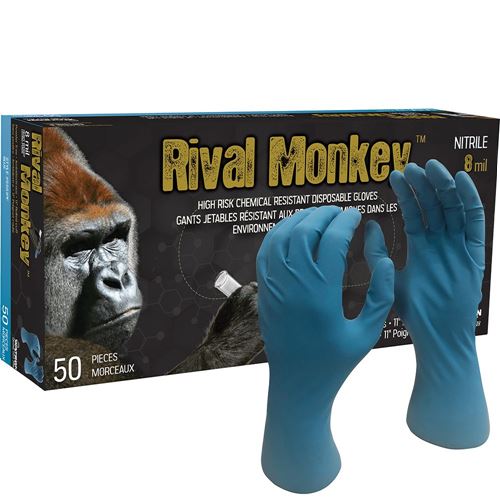 Picture of Watson Rival Monkey™ 5551PF 8 mil Blue Nitrile Gloves - Large