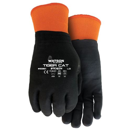 Picture of Watson 9361 Stealth Tiger Cat Acrylic Terry Brushed Lined Gloves - Large
