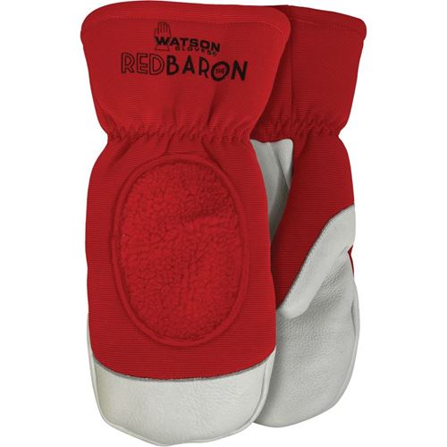 Picture of Watson 94005 Red Baron Grain Cowhide Mitts - Medium