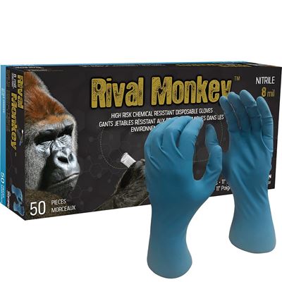 Picture of Watson Rival Monkey™ 5551PF 8 mil Blue Nitrile Gloves