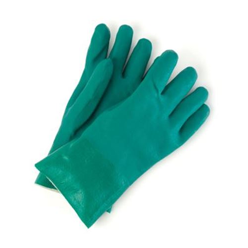 Picture of Wayne Safety Green Double-Dipped 14" PVC Gloves