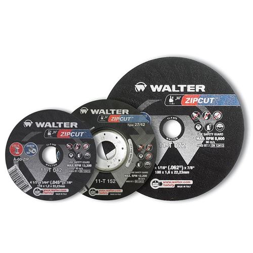 Picture of Walter ZIPCUT™ Cut-Off Wheels - Type 27 (Depressed Centre) - 4-1/2" x .045" x 7/8"