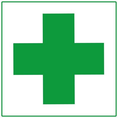 Picture of First Aid Cross Decal - 2" x 2"